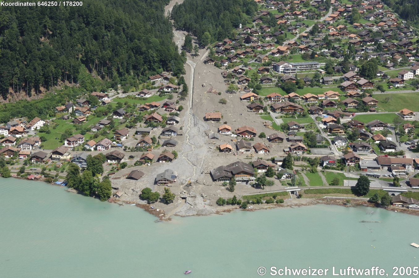 Hochwasser mit Murgängen, Brienz, August 2005 (3)